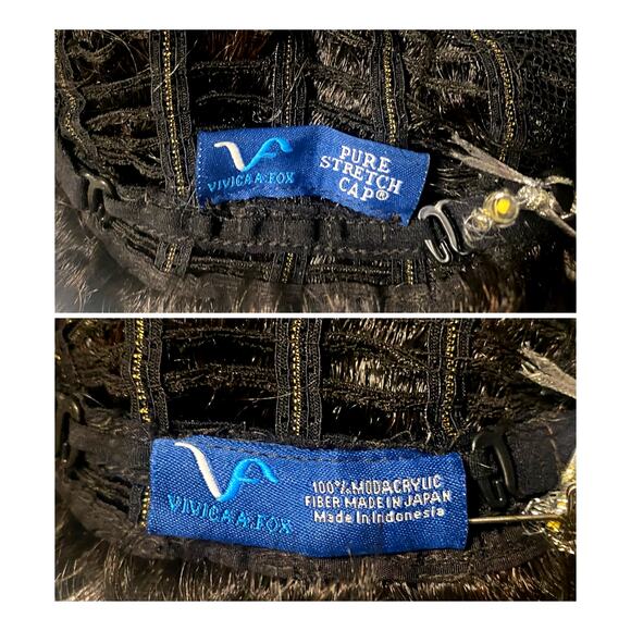 Finger Wave Modacrylic Maya Wig Vivica Fox Pure Stretch Cap FS1B/30 Hair NWT - Picture 5 of 13